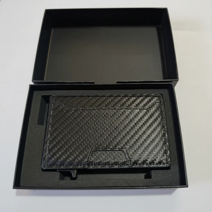 RFID Blocking Wallet-Carbon Fiber Tactical Wallet- Magnetic Slim Bifold Card Holder With ID Slot Front Pocket- Best Gift - Image 5